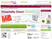 Tablet Screenshot of hospitalitydirect.com.au